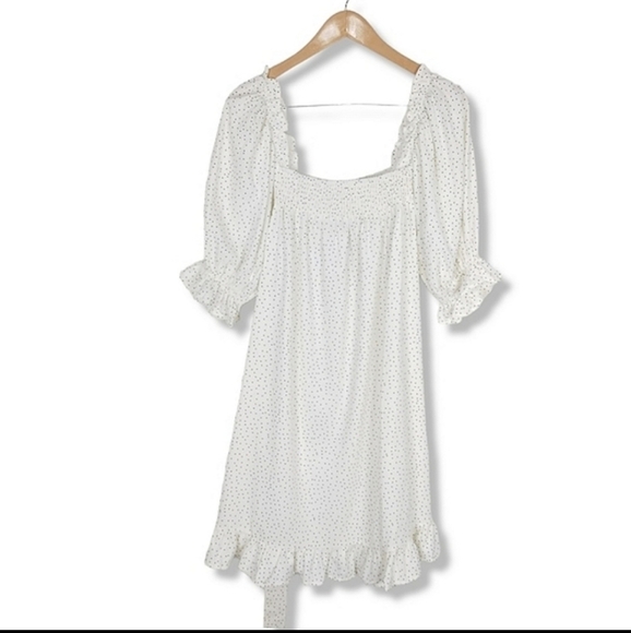 NWT Eloquii Plus Size Boho Dress in Polka Dot $118 - Picture 5 of 8